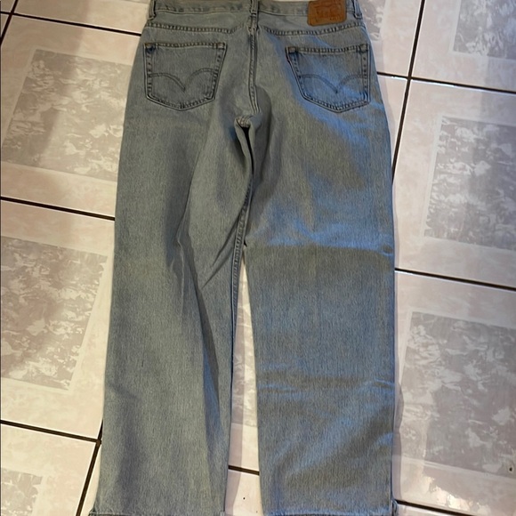 Levi’s 550 Light Blue Straight Leg Jeans Size W36 L32 - Picture 3 of 4